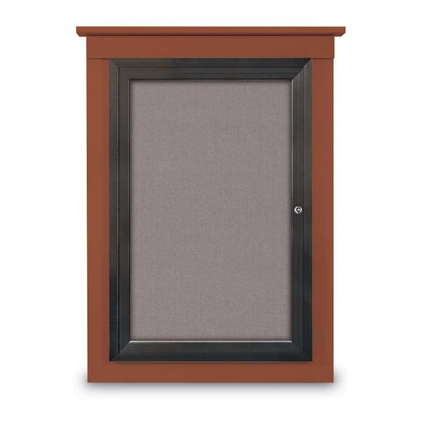 Single Door Enclosed Cathedral Letterboa, UV1302CD-BLACK-BLUE